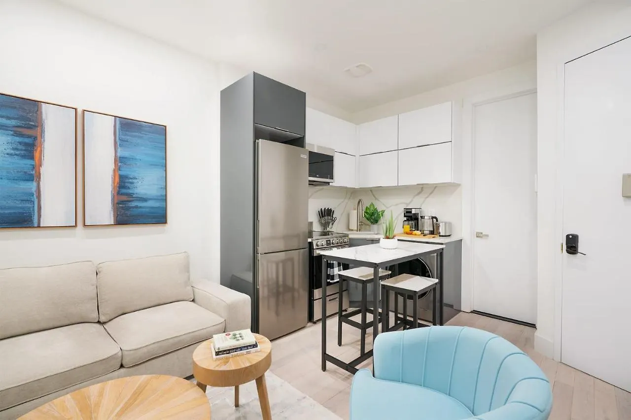 뉴욕 317-2A Sleek Modern 1Br Ues W D 아파트 미국